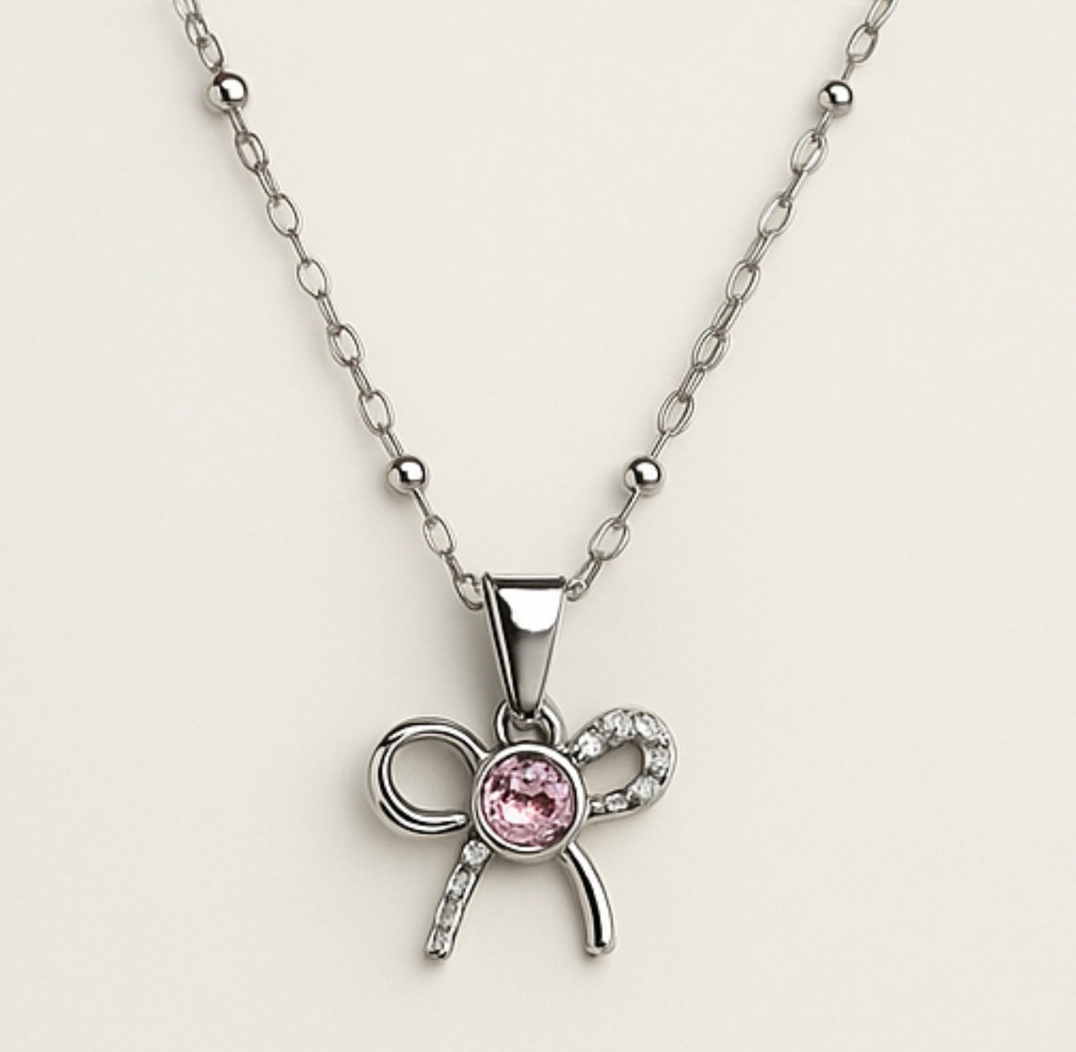 Celestia Grace Bow Necklace