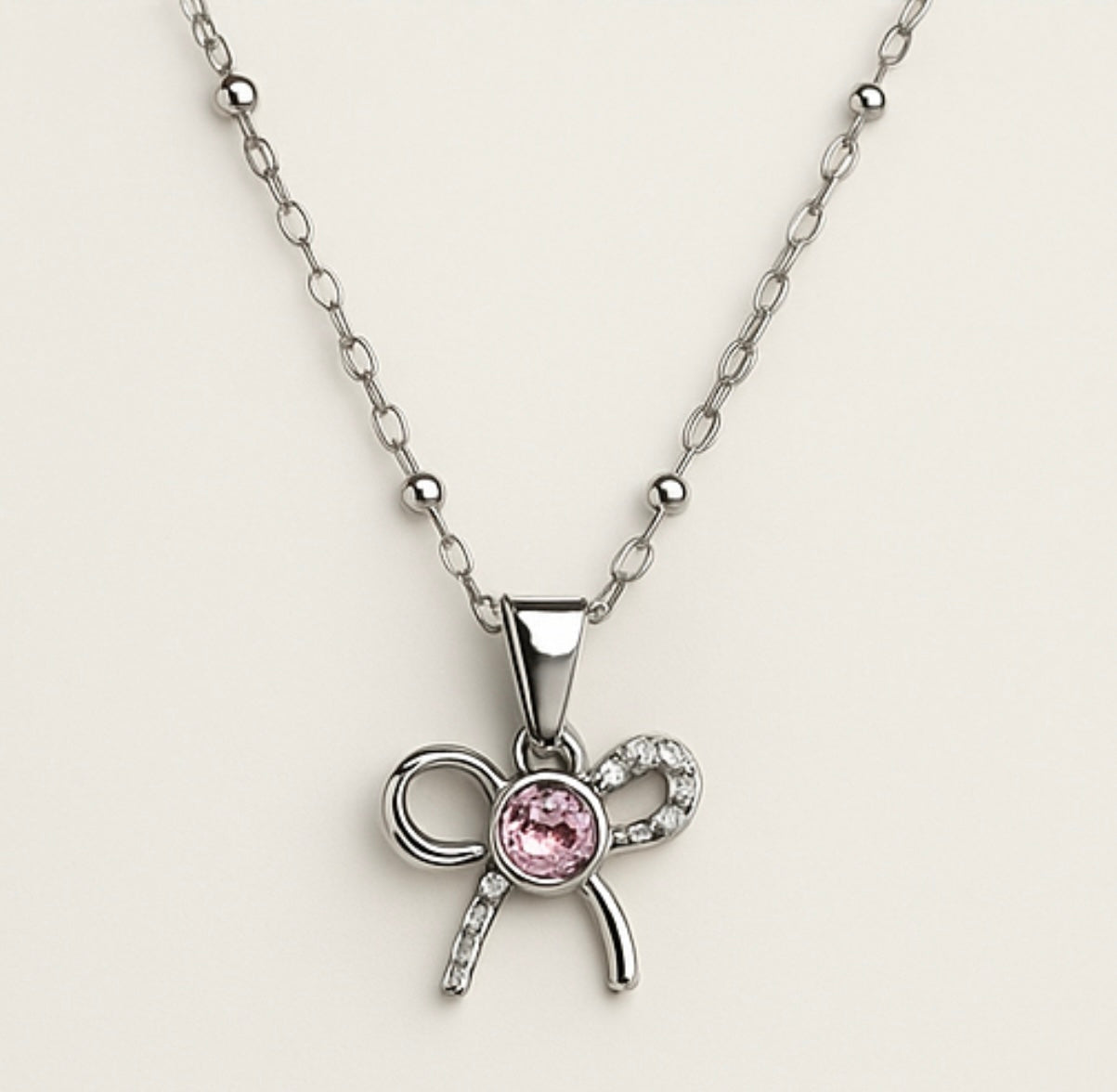 Celestia Grace Bow Necklace