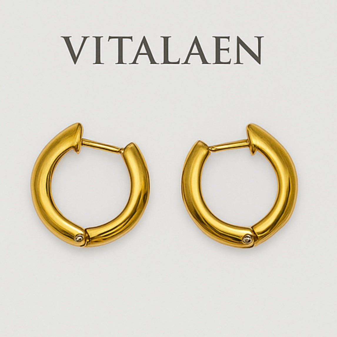 Aureum – Timeless Gold Luxe Hoops Total 4 Pcs