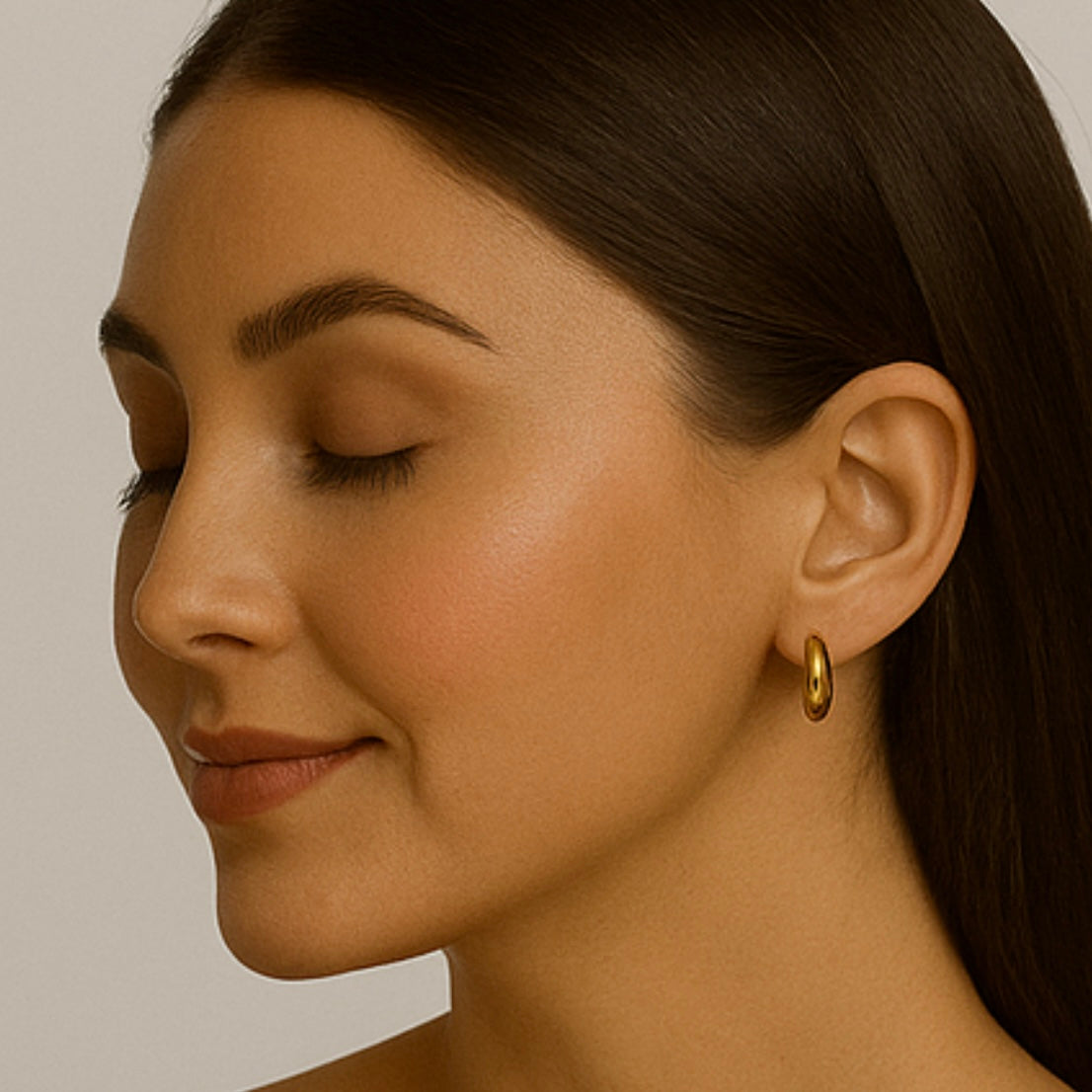 Aureum – Timeless Gold Luxe Hoops Total 4 Pcs