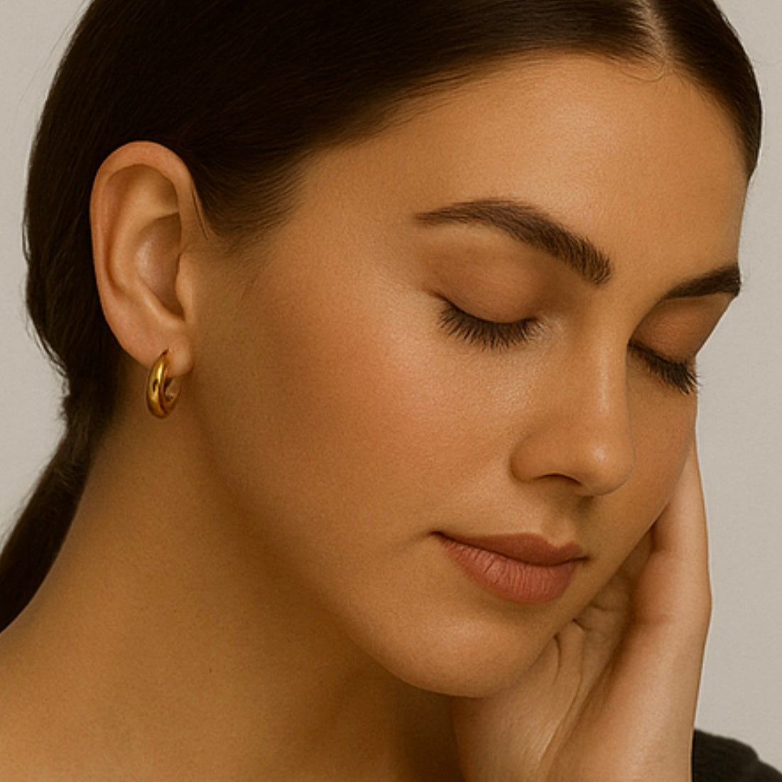 Aureum – Timeless Gold Luxe Hoops Total 4 Pcs
