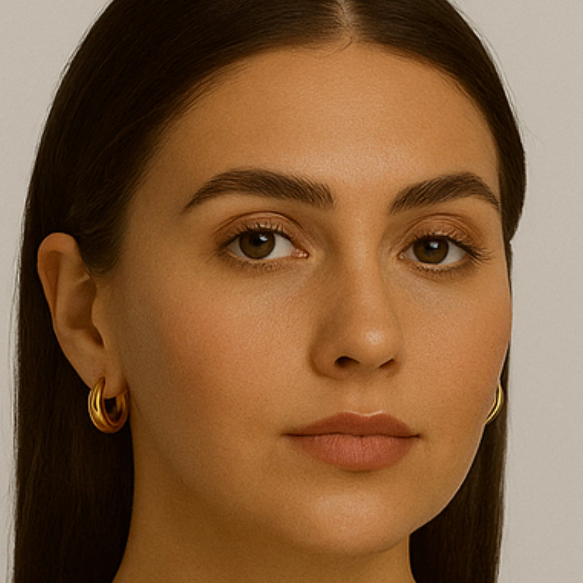 Aureum – Timeless Gold Luxe Hoops Total 4 Pcs